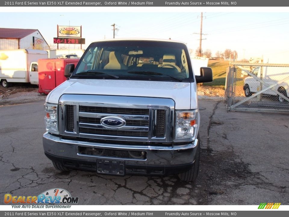 2011 Ford E Series Van E350 XLT Extended Passenger Oxford White / Medium Flint Photo #15