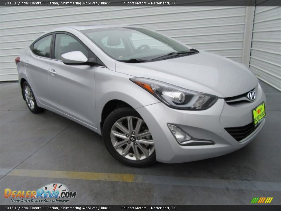 2015 Hyundai Elantra SE Sedan Shimmering Air Silver / Black Photo #1