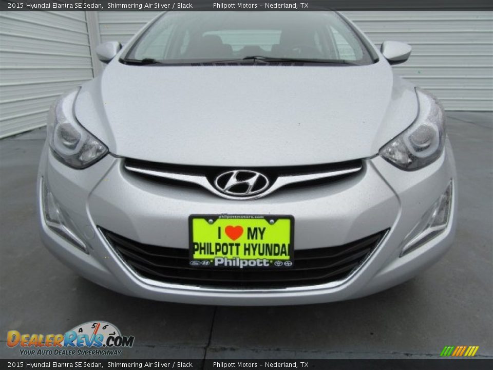 2015 Hyundai Elantra SE Sedan Shimmering Air Silver / Black Photo #2