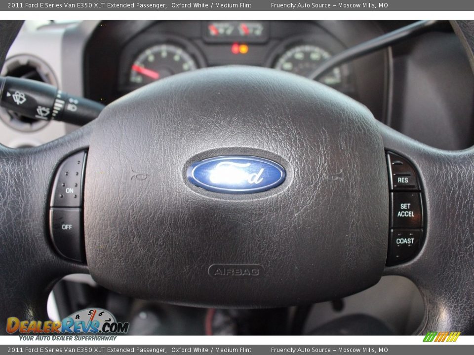 2011 Ford E Series Van E350 XLT Extended Passenger Oxford White / Medium Flint Photo #21