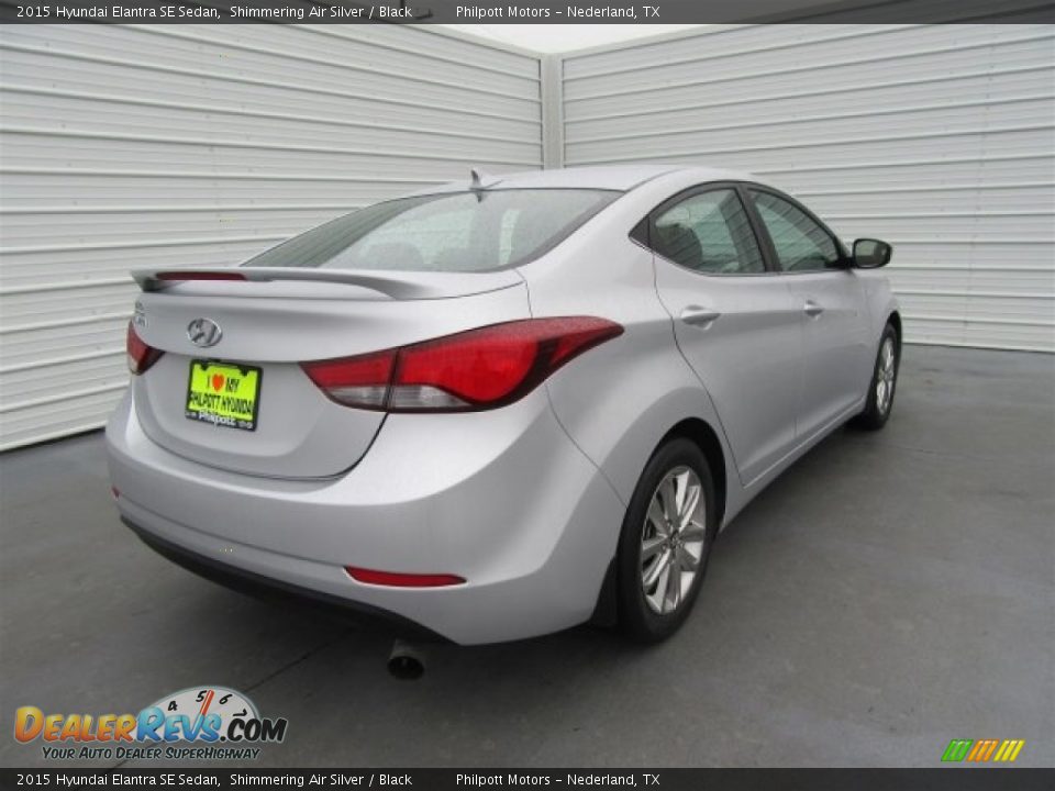 2015 Hyundai Elantra SE Sedan Shimmering Air Silver / Black Photo #7
