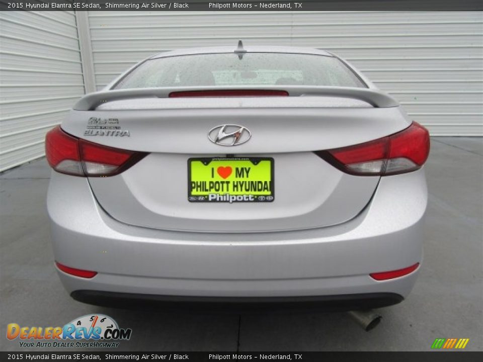 2015 Hyundai Elantra SE Sedan Shimmering Air Silver / Black Photo #8