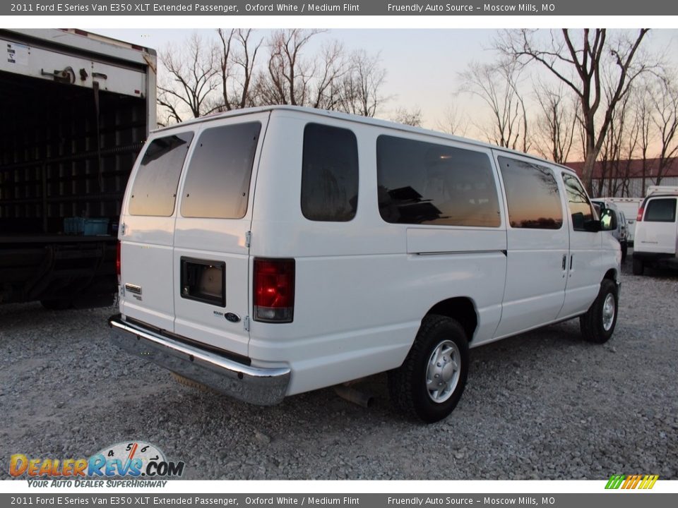 2011 Ford E Series Van E350 XLT Extended Passenger Oxford White / Medium Flint Photo #26