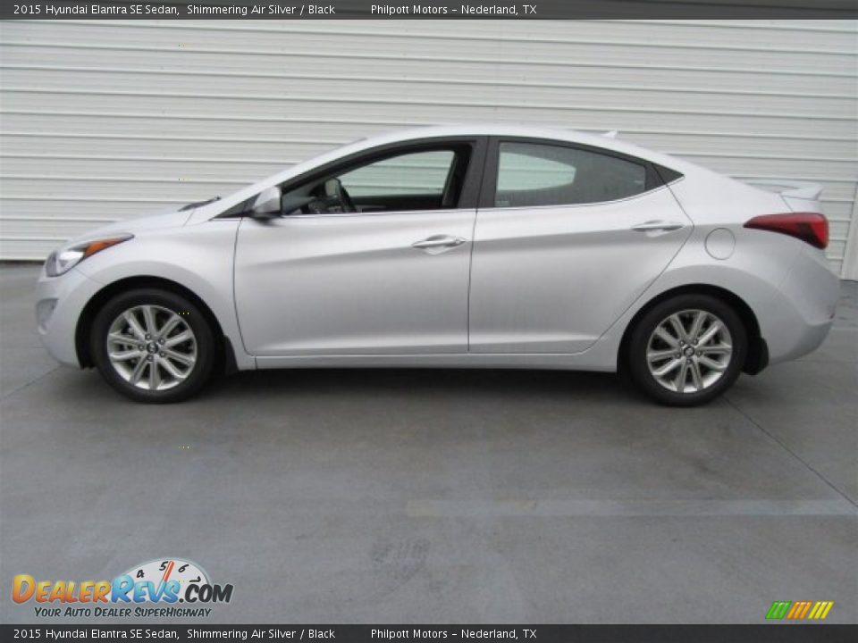 2015 Hyundai Elantra SE Sedan Shimmering Air Silver / Black Photo #11