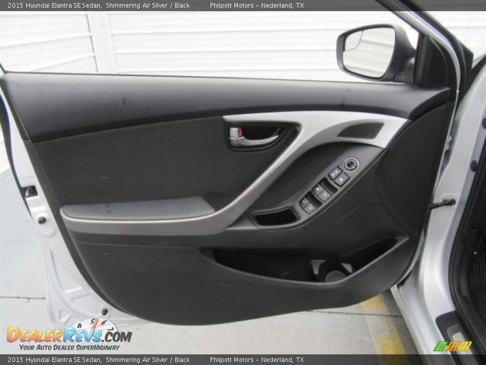 2015 Hyundai Elantra SE Sedan Shimmering Air Silver / Black Photo #14