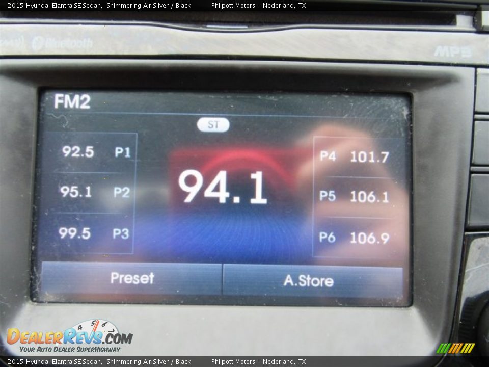 2015 Hyundai Elantra SE Sedan Shimmering Air Silver / Black Photo #23