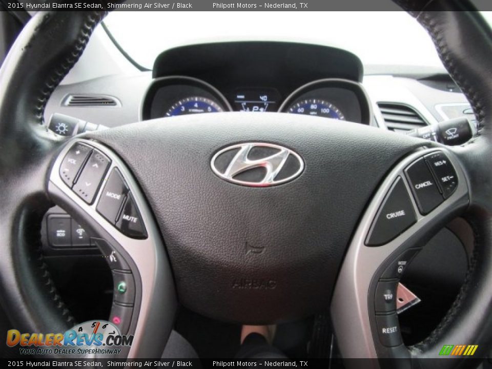 2015 Hyundai Elantra SE Sedan Shimmering Air Silver / Black Photo #30