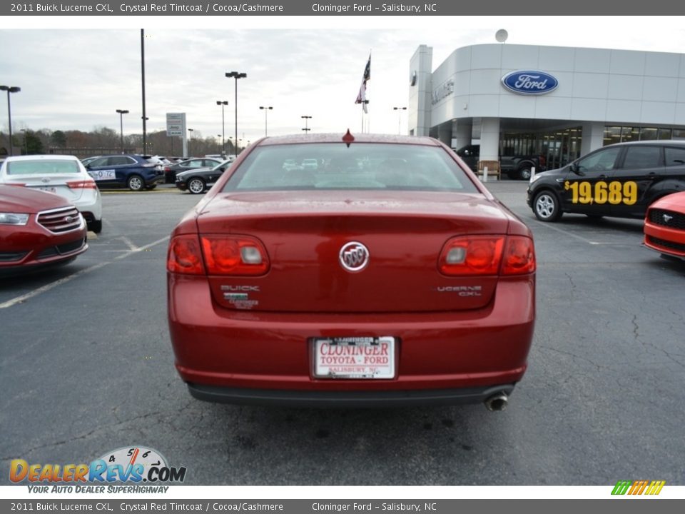 2011 Buick Lucerne CXL Crystal Red Tintcoat / Cocoa/Cashmere Photo #4
