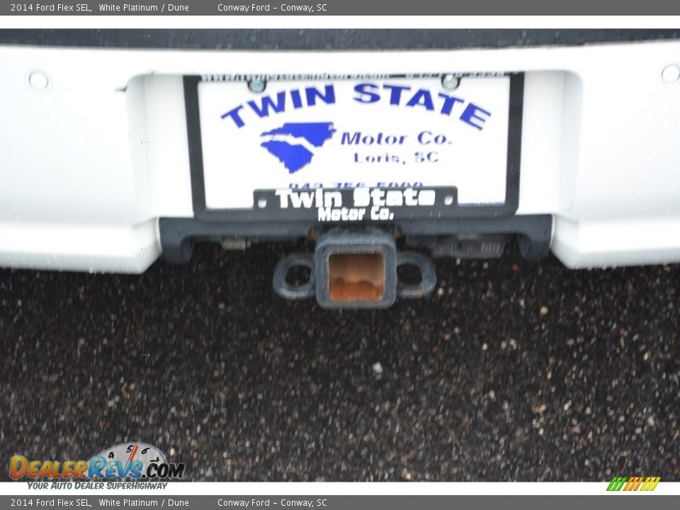 2014 Ford Flex SEL White Platinum / Dune Photo #5