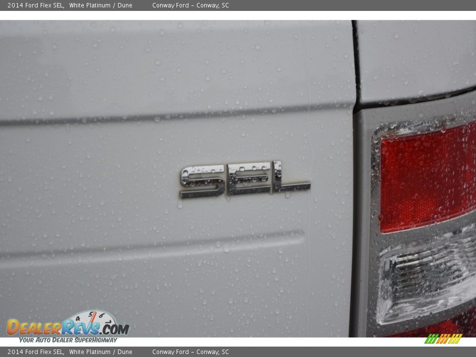 2014 Ford Flex SEL White Platinum / Dune Photo #6