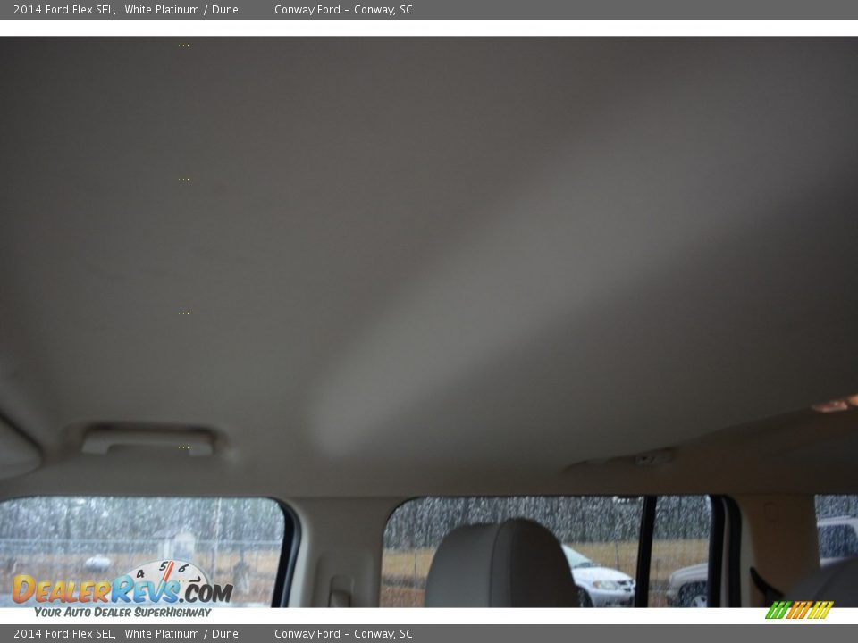 2014 Ford Flex SEL White Platinum / Dune Photo #13