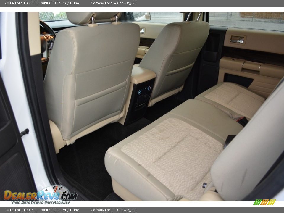 2014 Ford Flex SEL White Platinum / Dune Photo #16