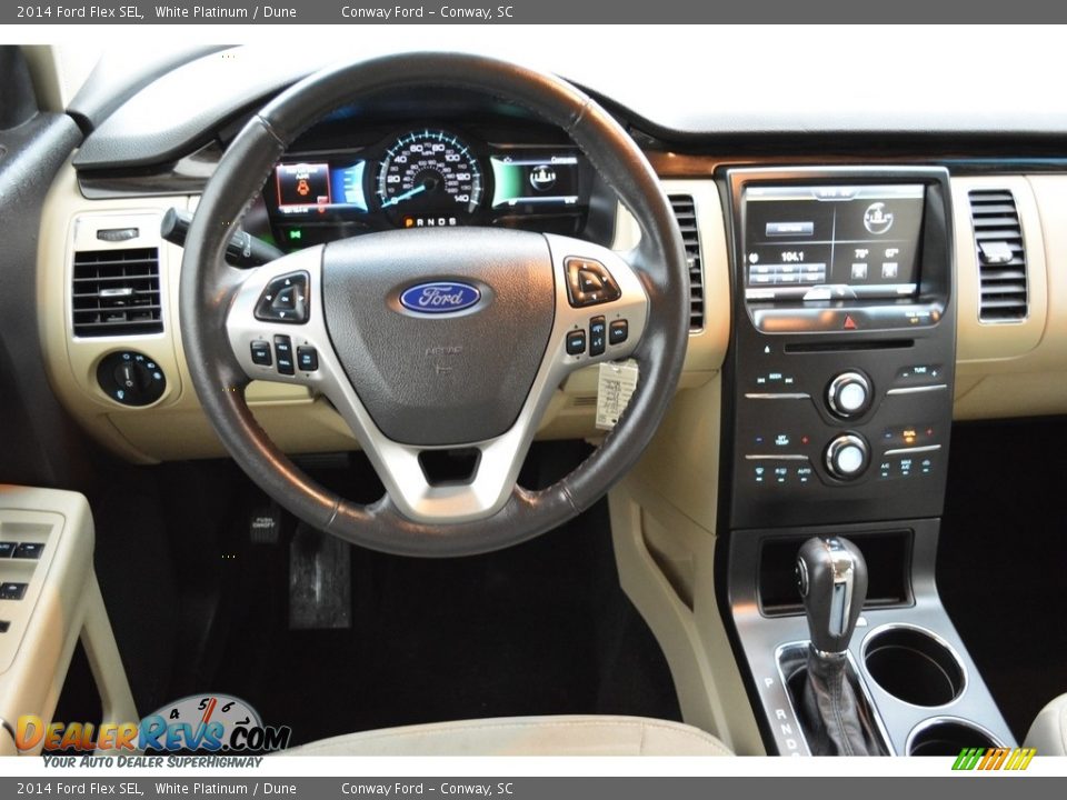 2014 Ford Flex SEL White Platinum / Dune Photo #20