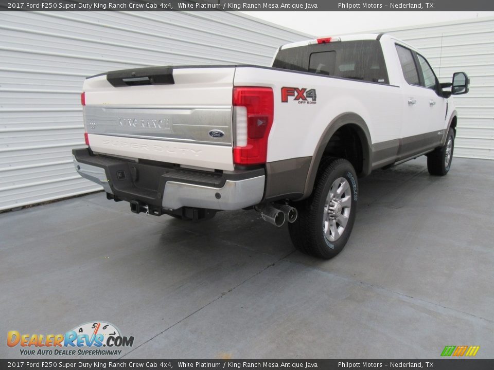 White Platinum 2017 Ford F250 Super Duty King Ranch Crew Cab 4x4 Photo #4