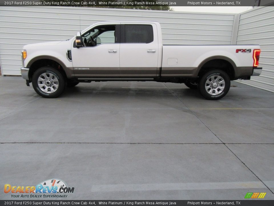 White Platinum 2017 Ford F250 Super Duty King Ranch Crew Cab 4x4 Photo #5