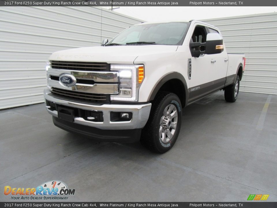 White Platinum 2017 Ford F250 Super Duty King Ranch Crew Cab 4x4 Photo #6