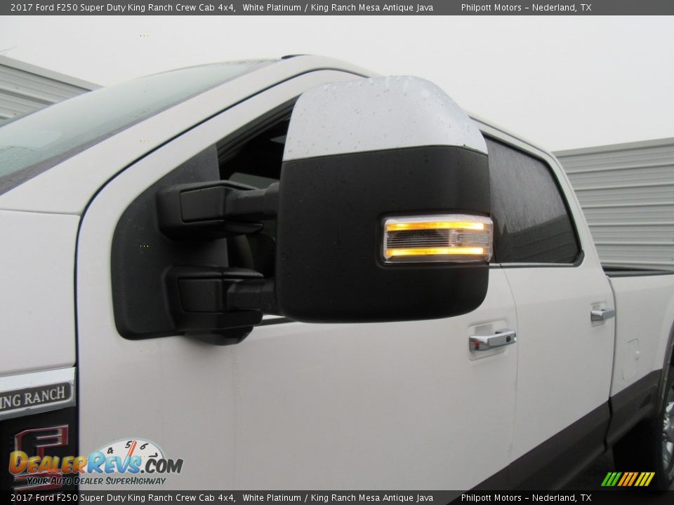 2017 Ford F250 Super Duty King Ranch Crew Cab 4x4 White Platinum / King Ranch Mesa Antique Java Photo #11