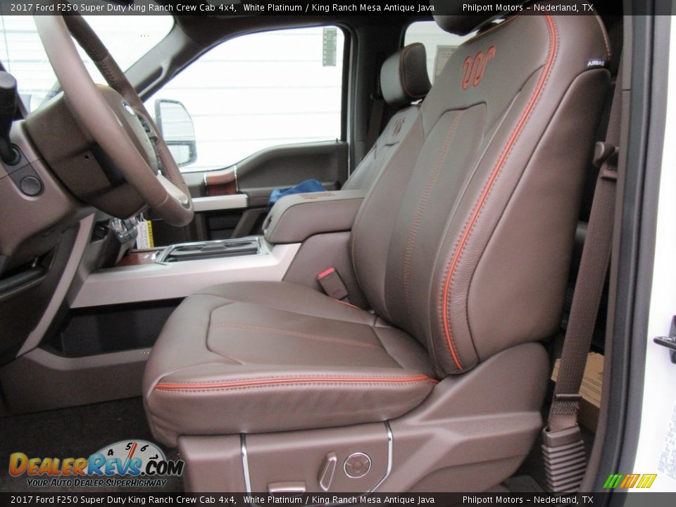 Front Seat of 2017 Ford F250 Super Duty King Ranch Crew Cab 4x4 Photo #21