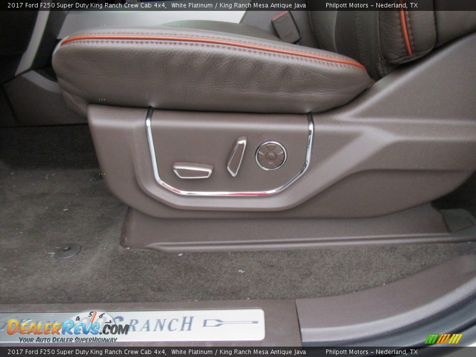 Front Seat of 2017 Ford F250 Super Duty King Ranch Crew Cab 4x4 Photo #22