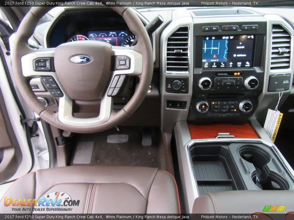 Dashboard of 2017 Ford F250 Super Duty King Ranch Crew Cab 4x4 Photo #24