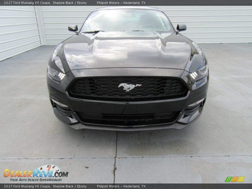 2017 Ford Mustang V6 Coupe Shadow Black / Ebony Photo #8
