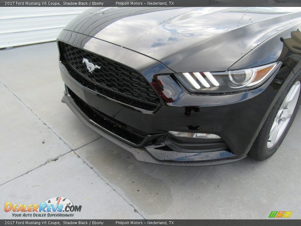 2017 Ford Mustang V6 Coupe Shadow Black / Ebony Photo #10