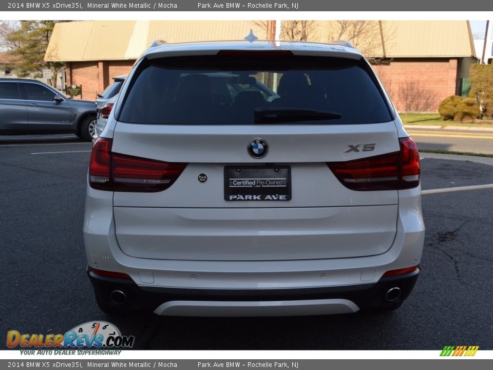 2014 BMW X5 xDrive35i Mineral White Metallic / Mocha Photo #4