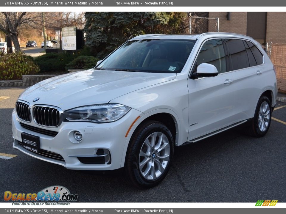 2014 BMW X5 xDrive35i Mineral White Metallic / Mocha Photo #6