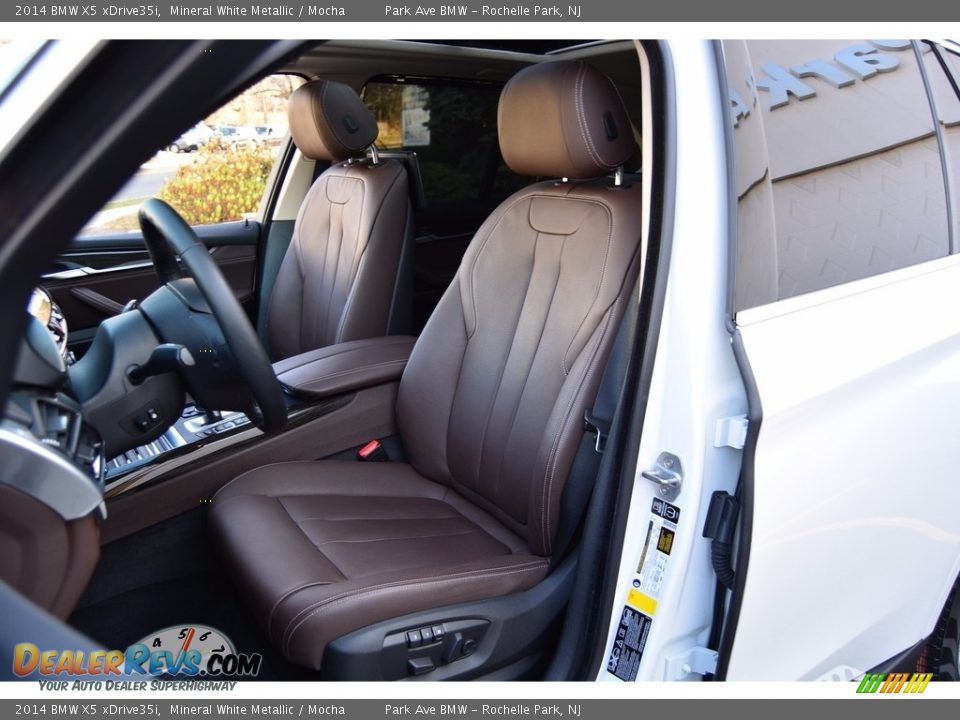2014 BMW X5 xDrive35i Mineral White Metallic / Mocha Photo #13