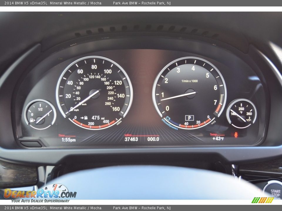 2014 BMW X5 xDrive35i Mineral White Metallic / Mocha Photo #21