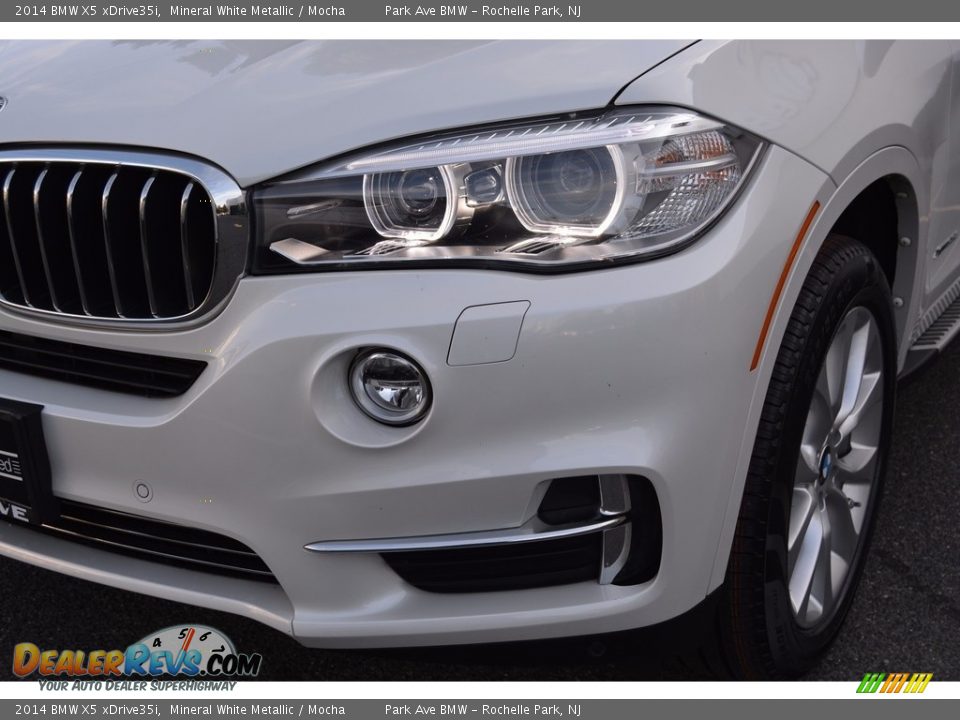 2014 BMW X5 xDrive35i Mineral White Metallic / Mocha Photo #34