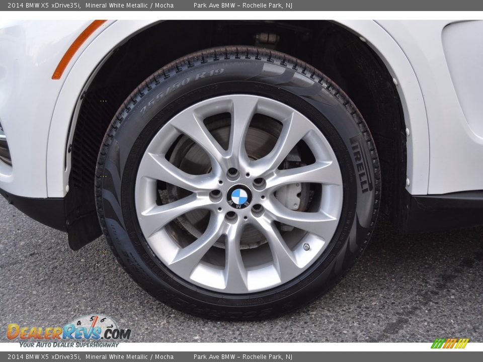2014 BMW X5 xDrive35i Mineral White Metallic / Mocha Photo #35