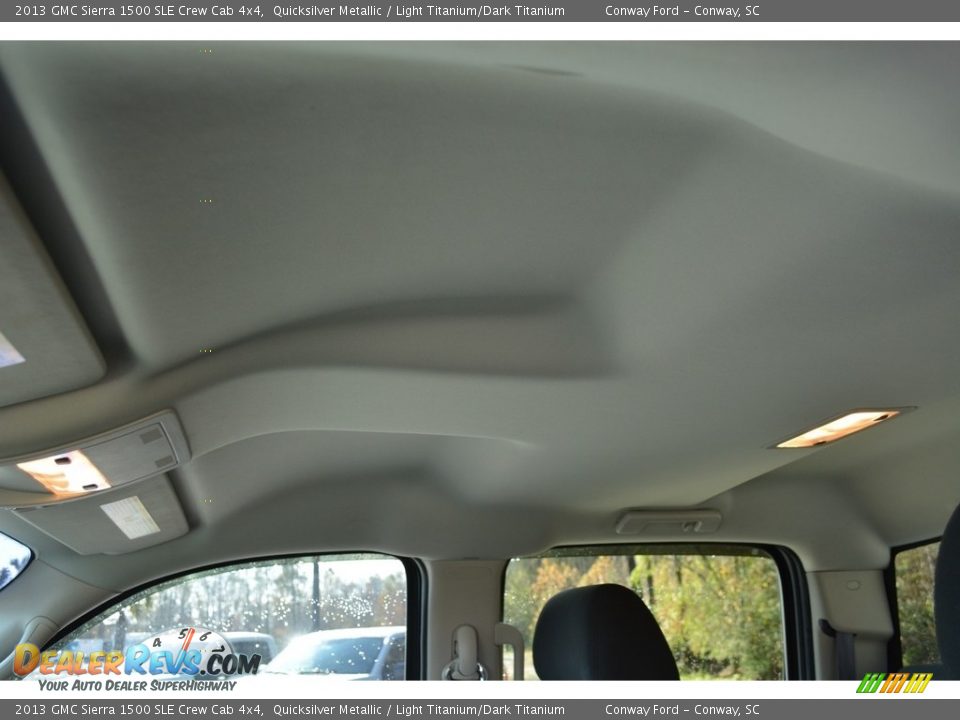 2013 GMC Sierra 1500 SLE Crew Cab 4x4 Quicksilver Metallic / Light Titanium/Dark Titanium Photo #14