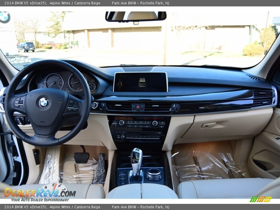 2014 BMW X5 xDrive35i Alpine White / Canberra Beige Photo #15