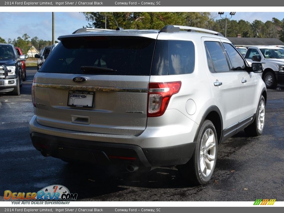 2014 Ford Explorer Limited Ingot Silver / Charcoal Black Photo #3