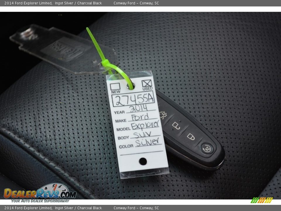 2014 Ford Explorer Limited Ingot Silver / Charcoal Black Photo #31