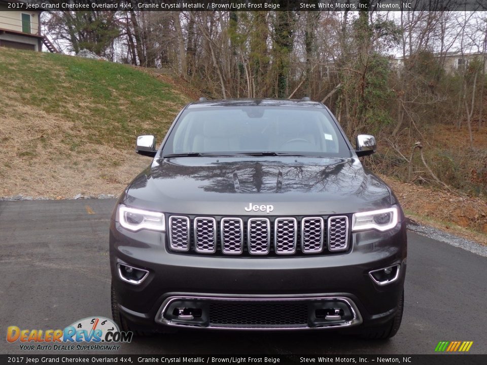 2017 Jeep Grand Cherokee Overland 4x4 Granite Crystal Metallic / Brown/Light Frost Beige Photo #3