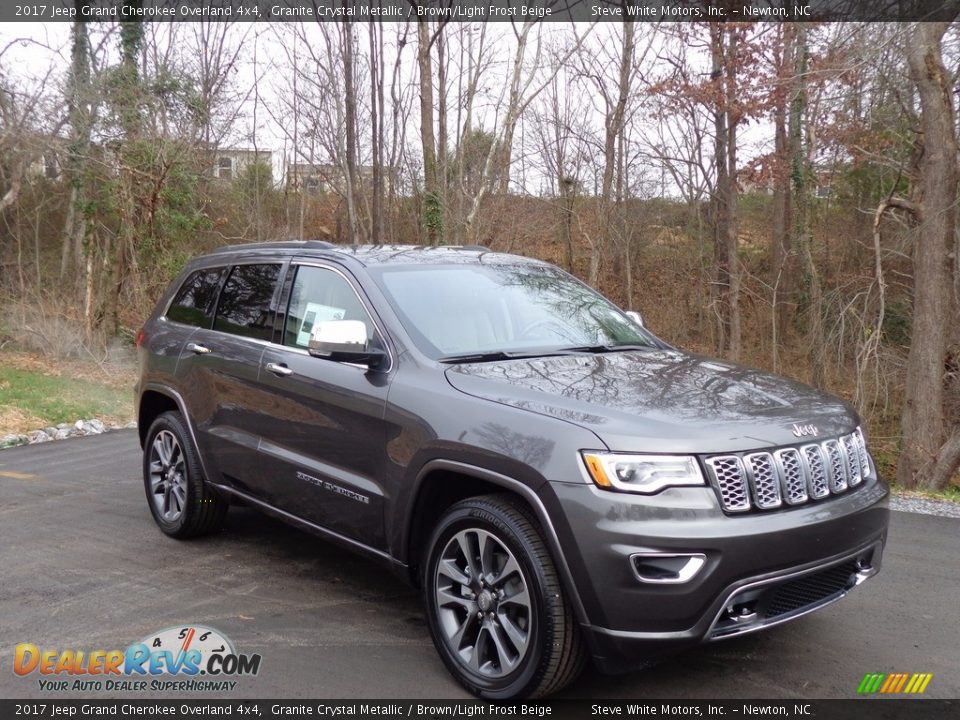 2017 Jeep Grand Cherokee Overland 4x4 Granite Crystal Metallic / Brown/Light Frost Beige Photo #4