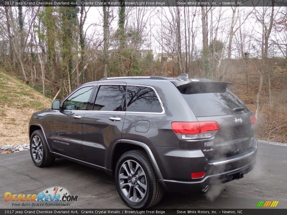 2017 Jeep Grand Cherokee Overland 4x4 Granite Crystal Metallic / Brown/Light Frost Beige Photo #8