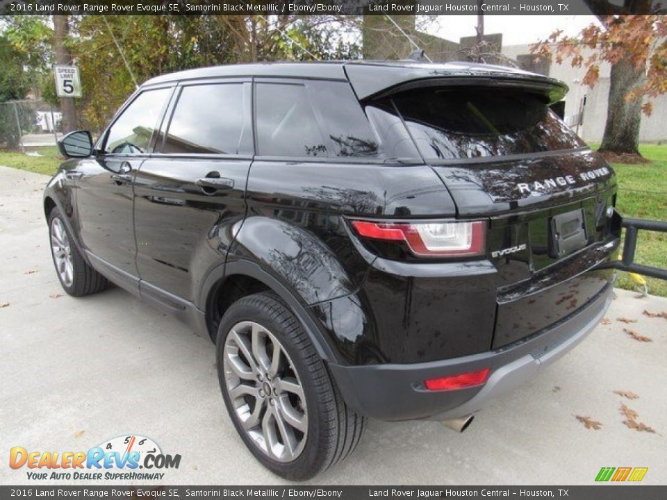 2016 Land Rover Range Rover Evoque SE Santorini Black Metalllic / Ebony/Ebony Photo #12