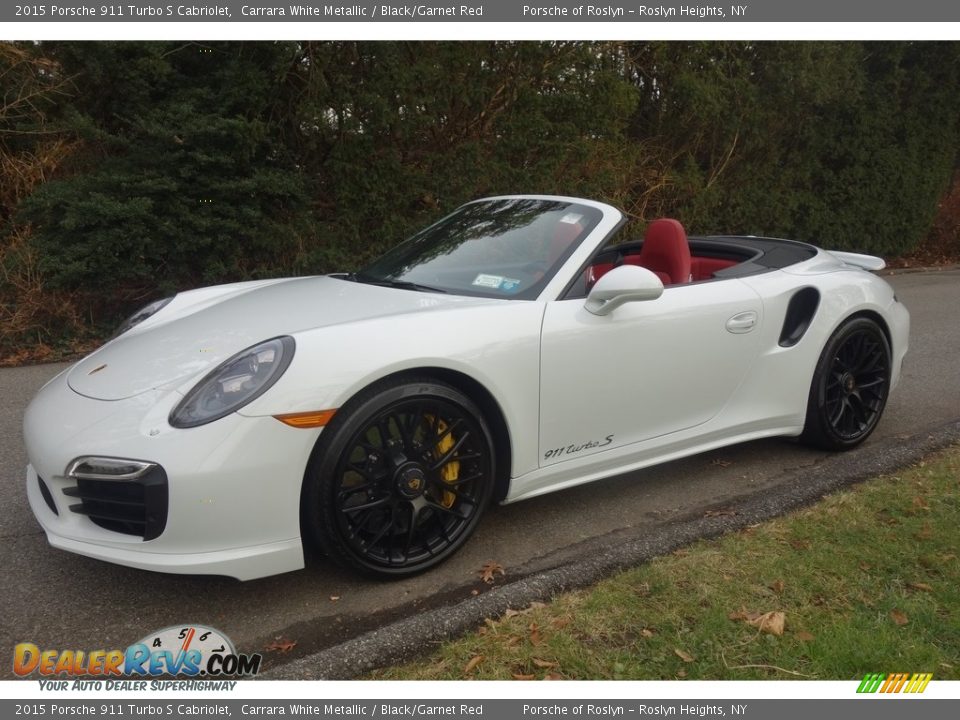 Front 3/4 View of 2015 Porsche 911 Turbo S Cabriolet Photo #1
