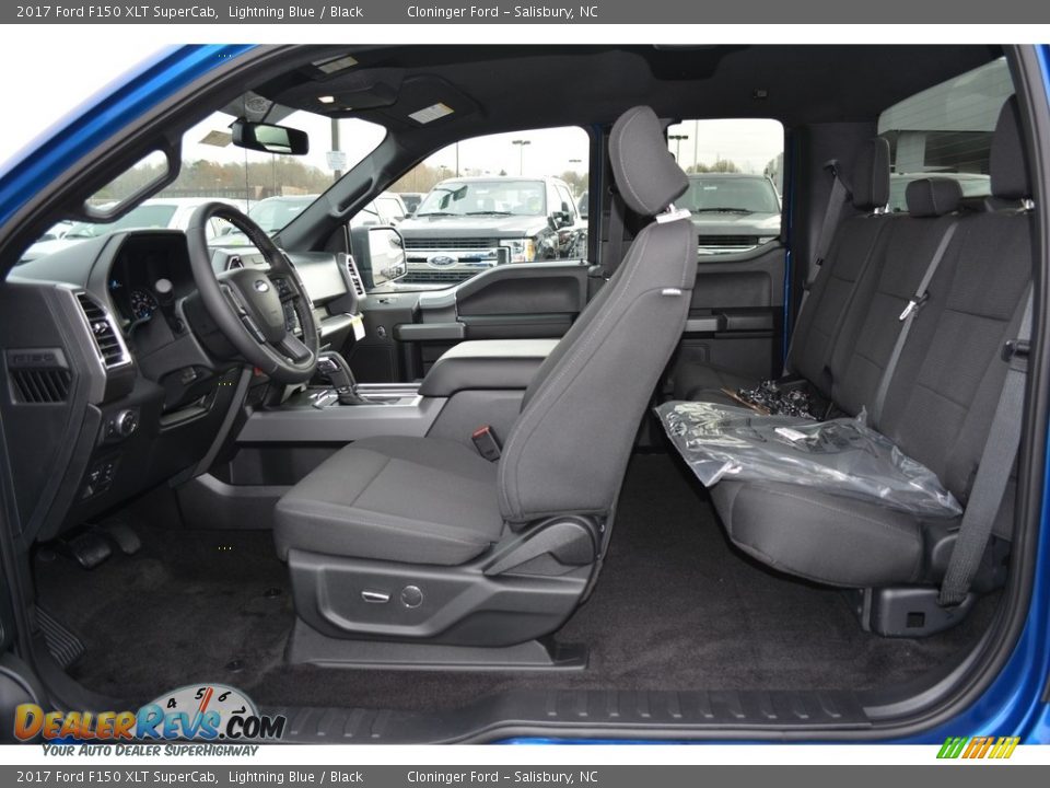 Black Interior - 2017 Ford F150 XLT SuperCab Photo #10