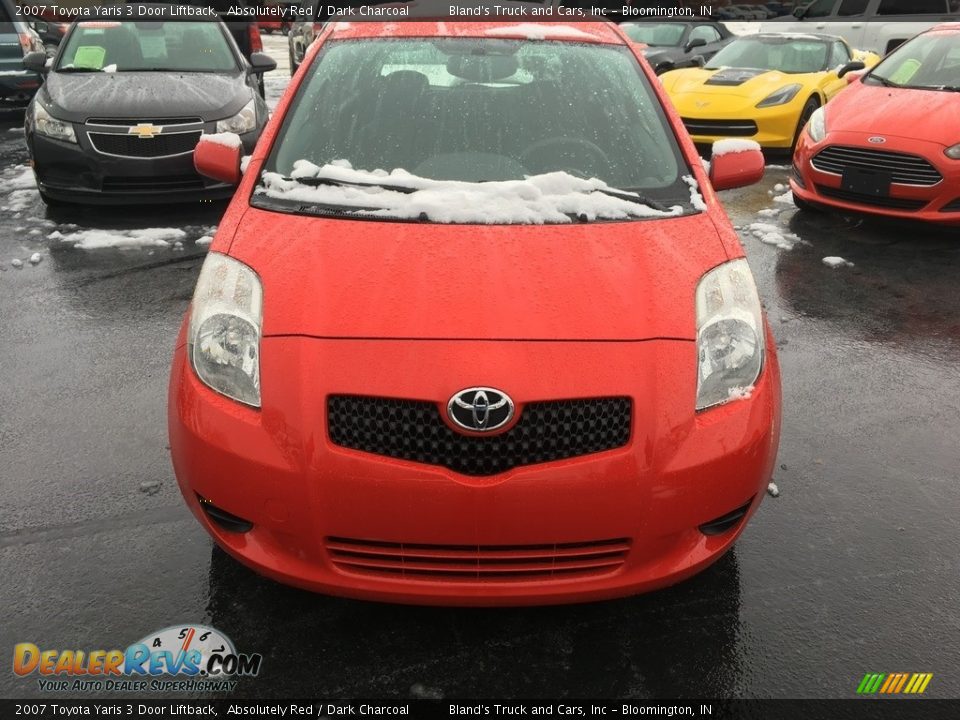 2007 Toyota Yaris 3 Door Liftback Absolutely Red / Dark Charcoal Photo #9