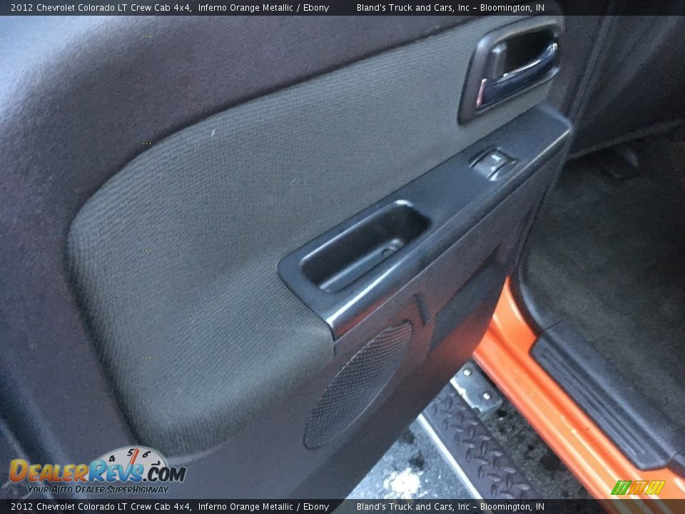 2012 Chevrolet Colorado LT Crew Cab 4x4 Inferno Orange Metallic / Ebony Photo #12