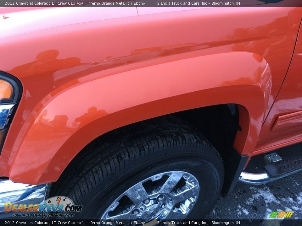 2012 Chevrolet Colorado LT Crew Cab 4x4 Inferno Orange Metallic / Ebony Photo #16