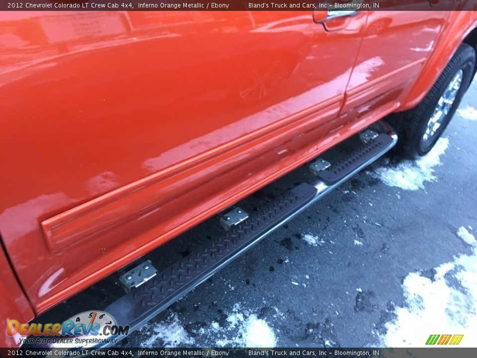 2012 Chevrolet Colorado LT Crew Cab 4x4 Inferno Orange Metallic / Ebony Photo #17