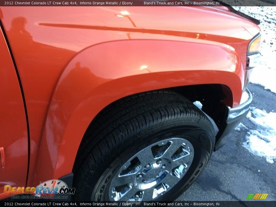 2012 Chevrolet Colorado LT Crew Cab 4x4 Inferno Orange Metallic / Ebony Photo #25
