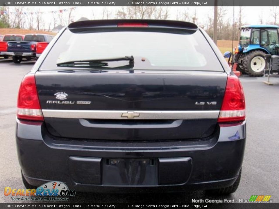 2005 Chevrolet Malibu Maxx LS Wagon Dark Blue Metallic / Gray Photo #4