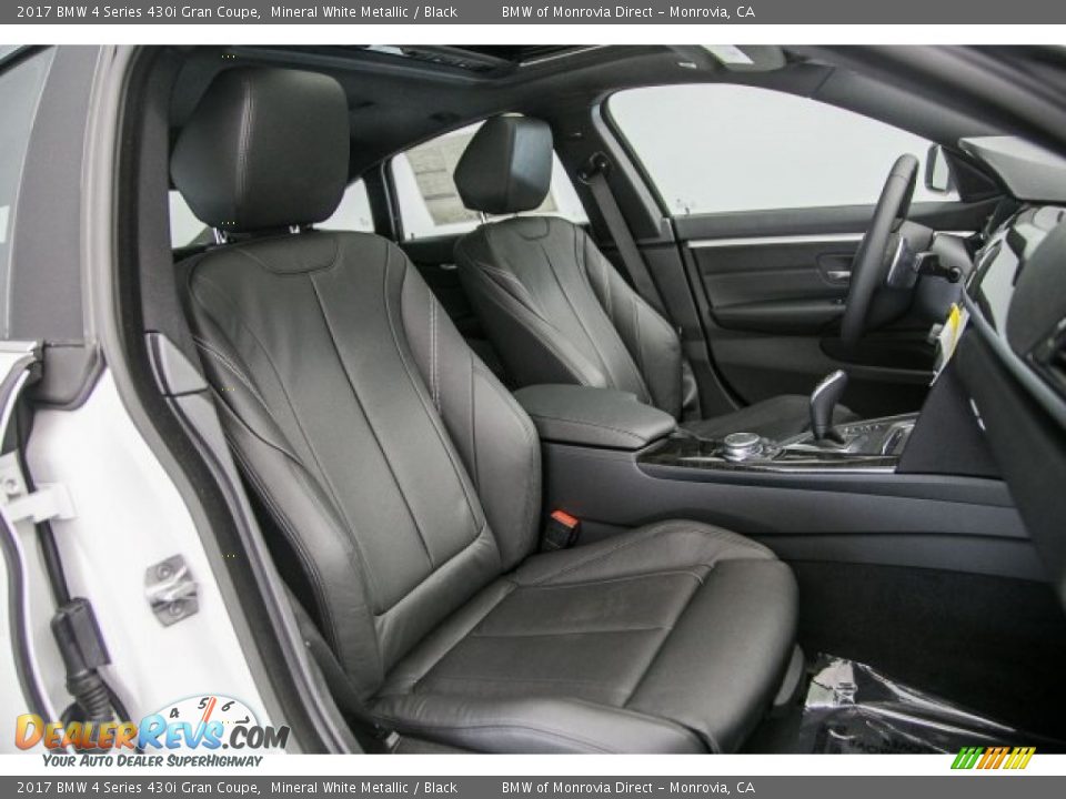 2017 BMW 4 Series 430i Gran Coupe Mineral White Metallic / Black Photo #2