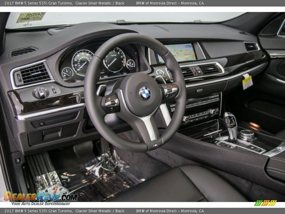 2017 BMW 5 Series 535i Gran Turismo Glacier Silver Metallic / Black Photo #6